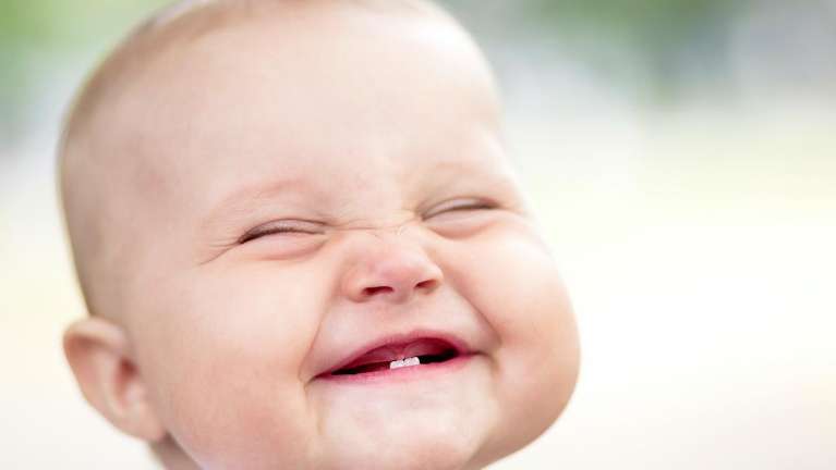 baby smiling 
